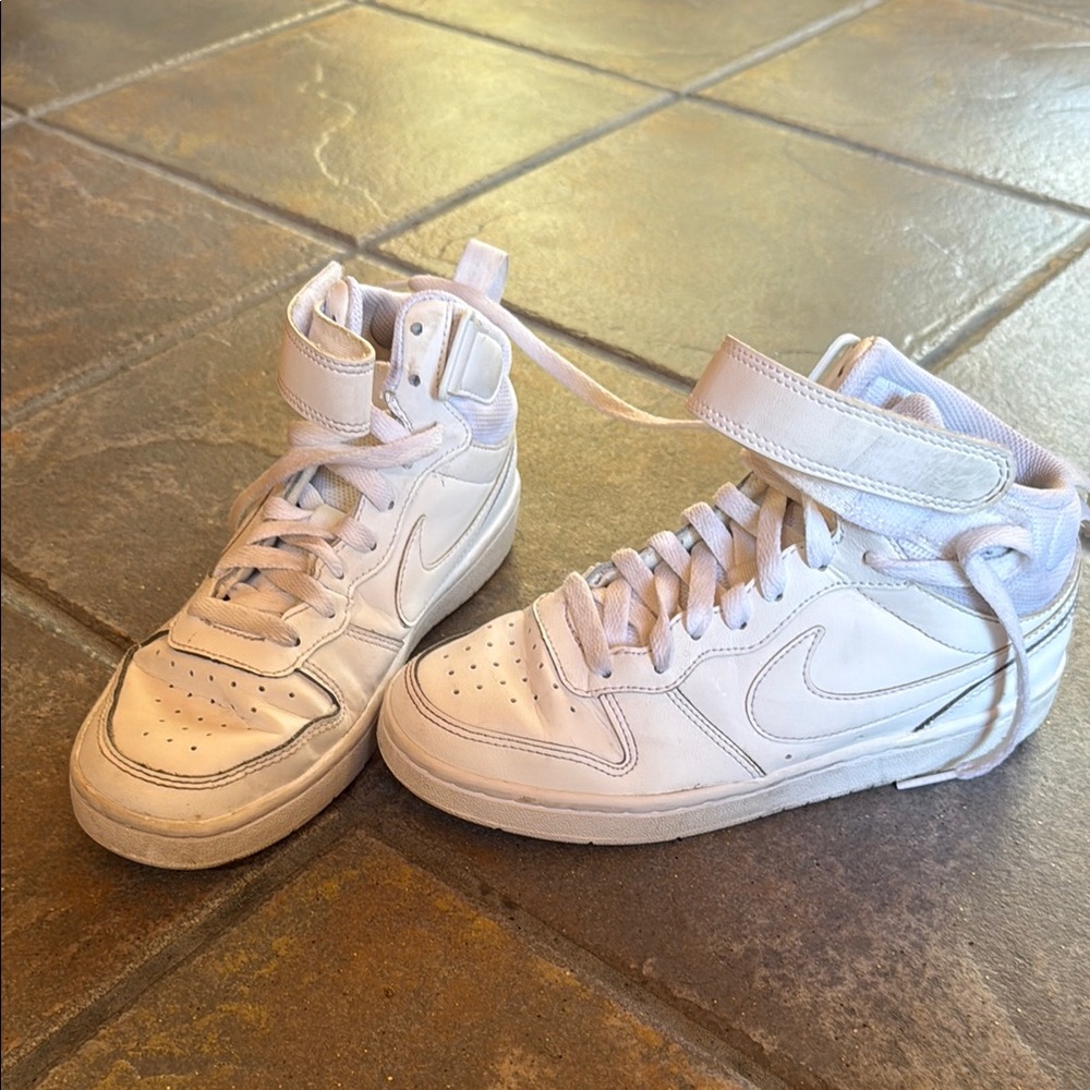 COPY - Nike Kids White High-Top Sneakers